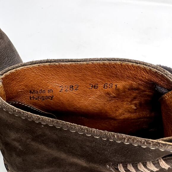 Josef Seibel Women's Air Massage Brown Lace Up Ankle Boots - Picture 8 of 9